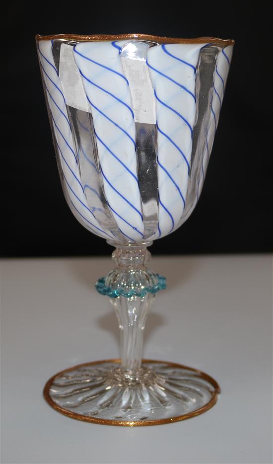 A Venetian enamelled glass